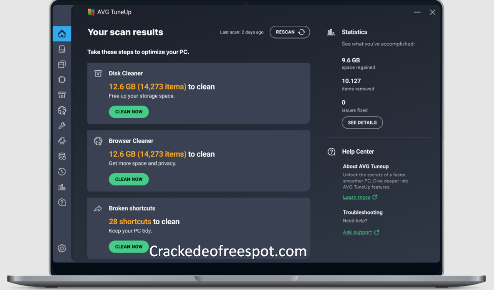 AVG PC TuneUp Crackeado