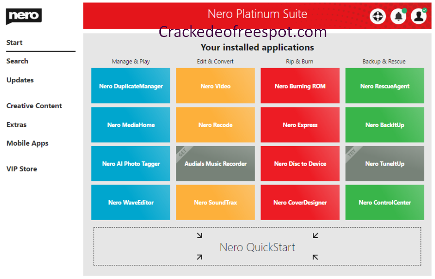Nero Platinum Crackeado